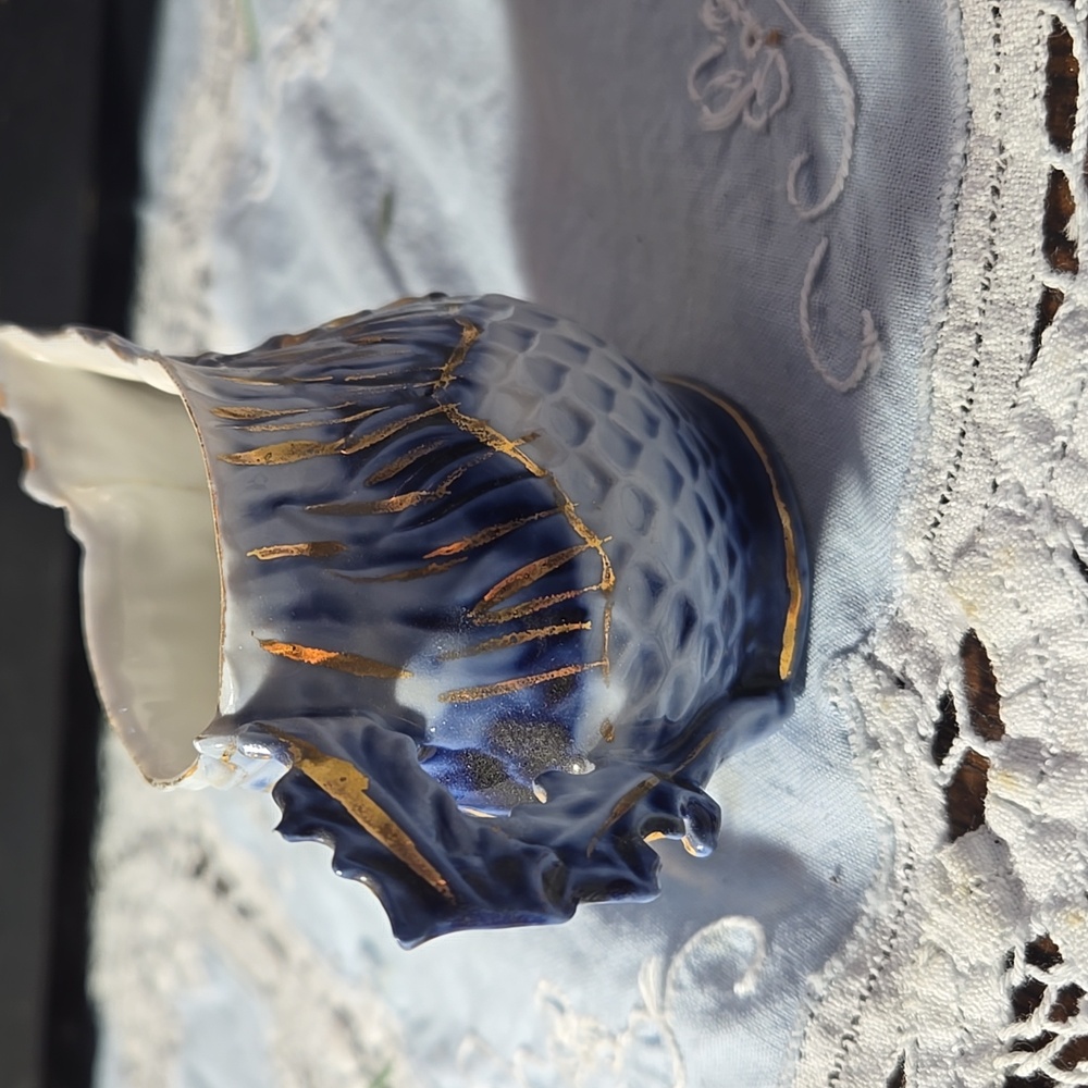 Antique FloBlu Porcelain Pitcher TIA - Picture 5 of 8